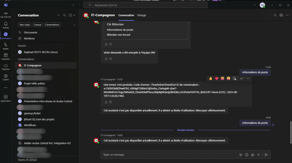 BOT Teams IT-Compagnon