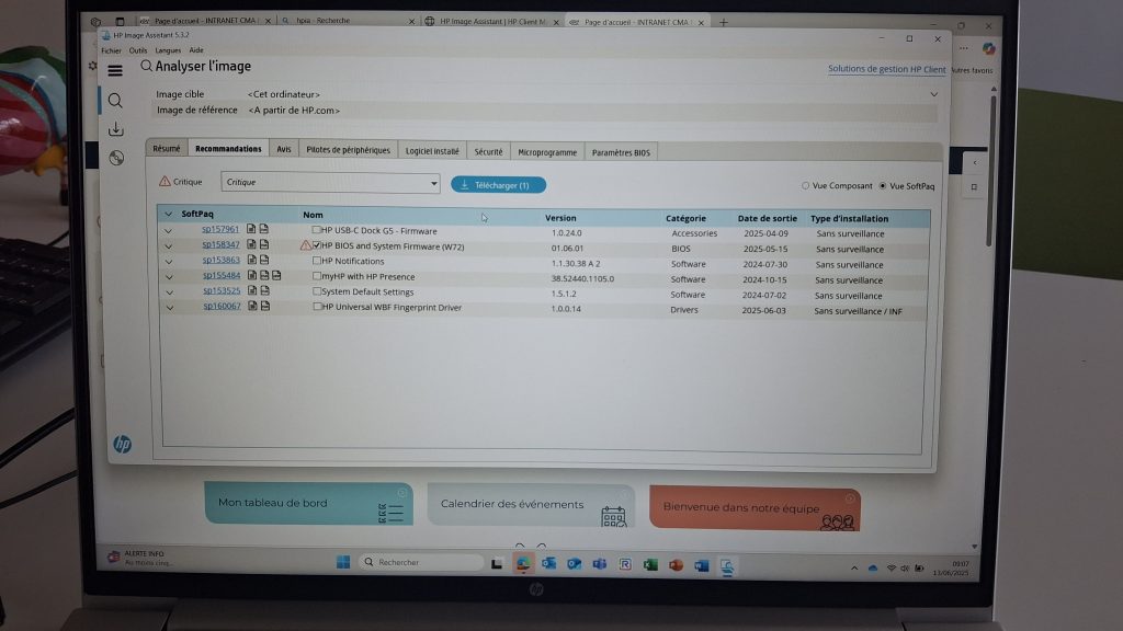 Interface de HPIA